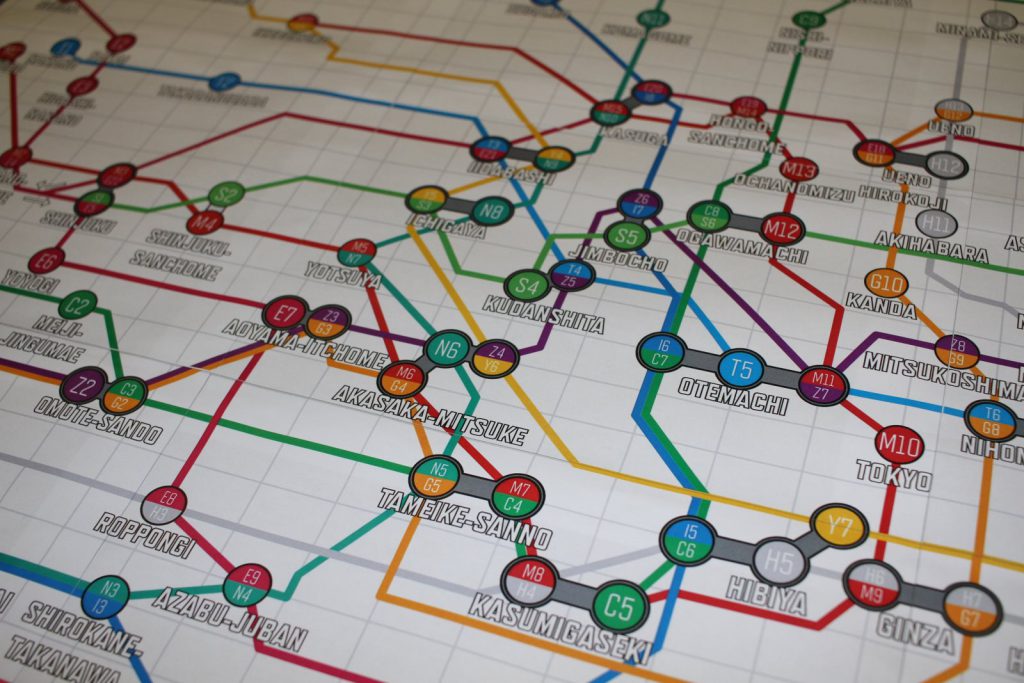 Tokyo Metro map closeup that you're missing out on