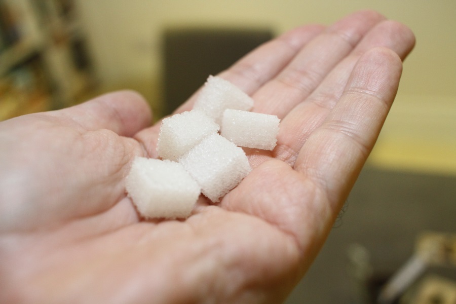 3D printed sugar, that looks like... sugar.